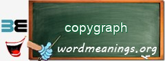 WordMeaning blackboard for copygraph